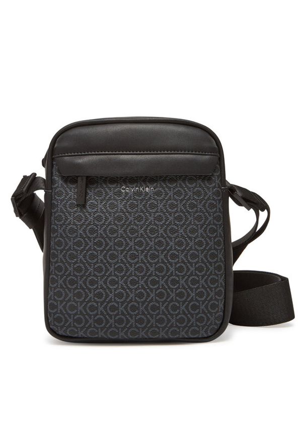 Calvin Klein Saszetka Ck Must Mono Reporter S LV04D3089G Czarny. Kolor: czarny. Materiał: skóra
