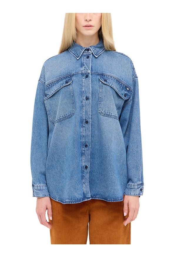 Damska Koszula Mustang Style Avilla Shirt Denim Blue 1015592 5000 401. Materiał: denim