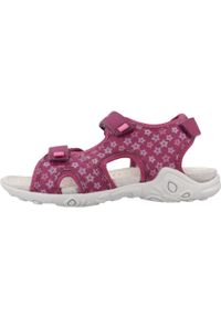 Geox - Sandały GEOX J SANDAL WHINBERRY G Bordeaux. Kolor: czerwony. Materiał: syntetyk, tkanina. Sezon: lato