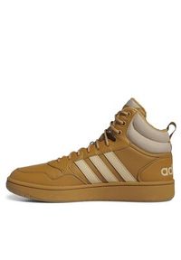 Adidas - adidas Sneakersy Hoops 3.0 Mid IF2636 Brązowy. Kolor: brązowy. Materiał: materiał #7
