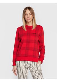 Calvin Klein Underwear Bluza 000QS6953E Czerwony Regular Fit. Kolor: czerwony. Materiał: bawełna #1