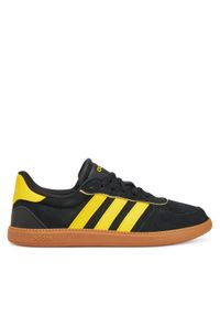 Adidas - adidas Sneakersy Breaknet Sleek JH6897 Czarny. Kolor: czarny. Materiał: skóra, zamsz