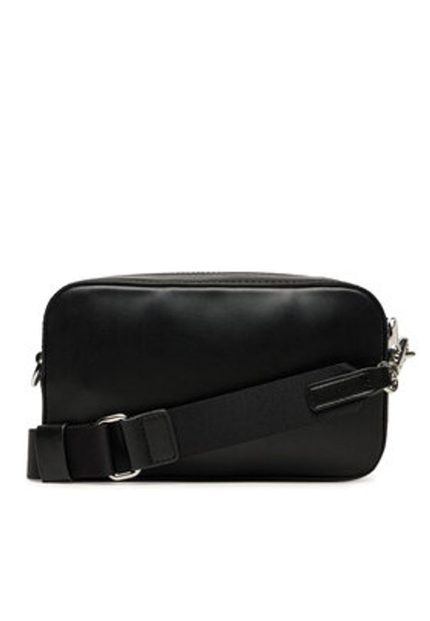 Tommy Jeans Torebka Tjw American Cool Camera Bag AW0AW17570 Czarny. Kolor: czarny. Materiał: skórzane