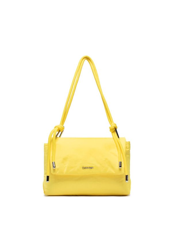 Calvin Klein Torebka Roped Shoulder Bag K60K609407 Żółty. Kolor: żółty