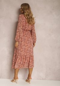 Renee - Różowa Sukienka Boulderblossom. Kolor: różowy. Długość rękawa: długi rękaw #3