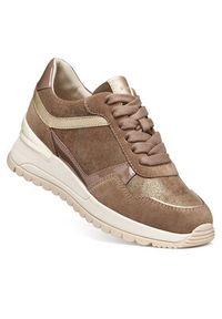 Geox Sneakersy D Desya D6500A 0QM22 C6002 Brązowy jasny. Kolor: brązowy. Materiał: skóra #3