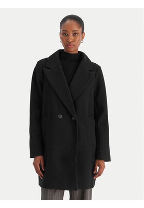 Vero Moda Płaszcz przejściowy Grace 10332379 Czarny Regular Fit. Kolor: czarny. Materiał: syntetyk