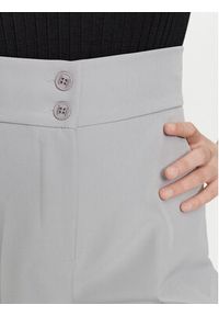 Maryley Spodnie materiałowe 24EB680/43LU Szary Wide Leg. Kolor: szary. Materiał: syntetyk #4