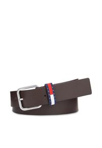 Pasek Męski Tommy Jeans. Kolor: brązowy