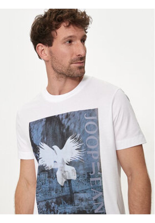 JOOP! Jeans T-Shirt 20Dismas 30042353 Biały Modern Fit. Kolor: biały. Materiał: bawełna