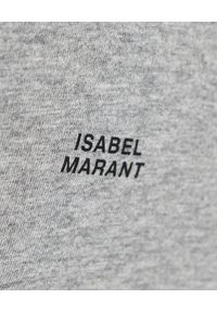 ISABEL MARANT - Szara koszulka z długim rękawem. Kolor: szary. Materiał: bawełna. Długość rękawa: długi rękaw. Długość: długie #3