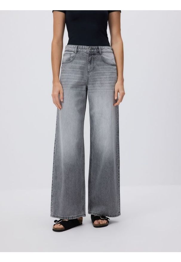 Reserved - Jeansy baggy fit - jasnoszary. Kolor: szary