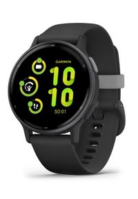 GARMIN - Garmin Vivoactive 5 czarny. Rodzaj zegarka: cyfrowe. Kolor: czarny. Styl: sportowy, casual