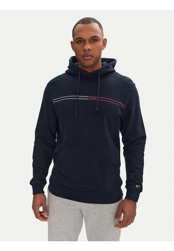 Tommy Jeans Bluza Entry Graphic DM0DM20847 Granatowy Regular Fit. Kolor: niebieski. Materiał: bawełna