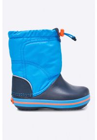 Crocs obuwie zimowe Crocband Lodge 203509 kolor niebieski 203509.OCEAN.NAVY-OCEAN/NAVY. Nosek buta: okrągły. Kolor: niebieski. Materiał: guma. Sezon: zima #1