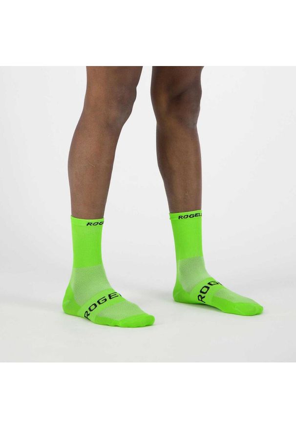 ROGELLI - Skarpetki rowerowe Rogelli RCS-08. Kolor: czarny, wielokolorowy, zielony. Sport: kolarstwo
