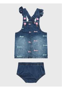 Sukienka jeansowa Guess. Kolor: niebieski. Materiał: jeans #1