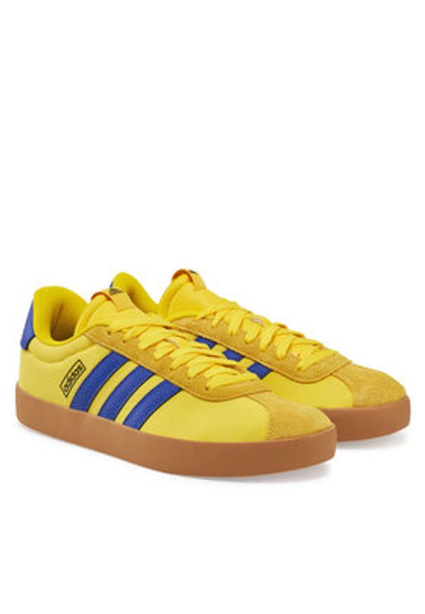 Adidas - adidas Sneakersy VL Court 3.0 JP5292 Żółty. Kolor: żółty. Materiał: skóra