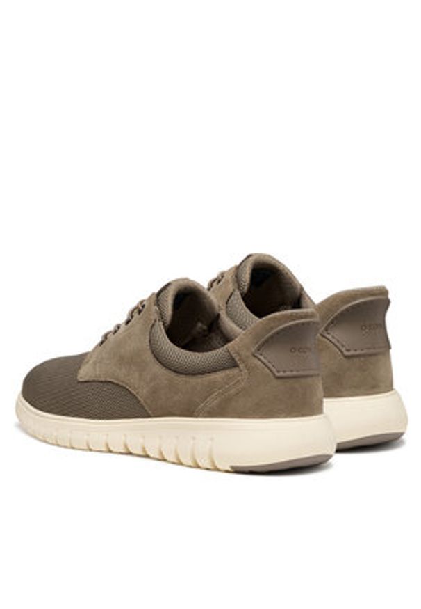 Geox Sneakersy U Flextride F Plus U654JA 01422 C1018 Brązowy. Kolor: brązowy. Materiał: skóra, zamsz