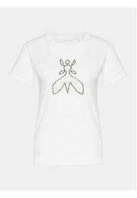 Patrizia Pepe T-Shirt 8M1599/J043-W103 Biały Regular Fit. Kolor: biały. Materiał: bawełna #6