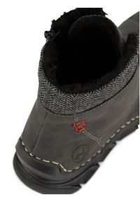 Rieker Trzewiki 55031-45 Szary. Kolor: szary. Materiał: materiał #7