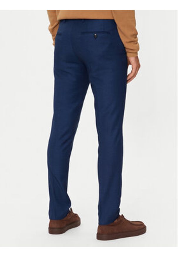 Jack & Jones Chinosy Solaris 12141112 Granatowy Super Slim Fit. Kolor: niebieski. Materiał: syntetyk