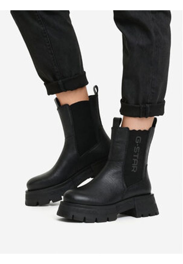 G-Star RAW - G-Star Raw Sztyblety CEO-WI16-525-03 Czarny. Kolor: czarny. Materiał: skóra