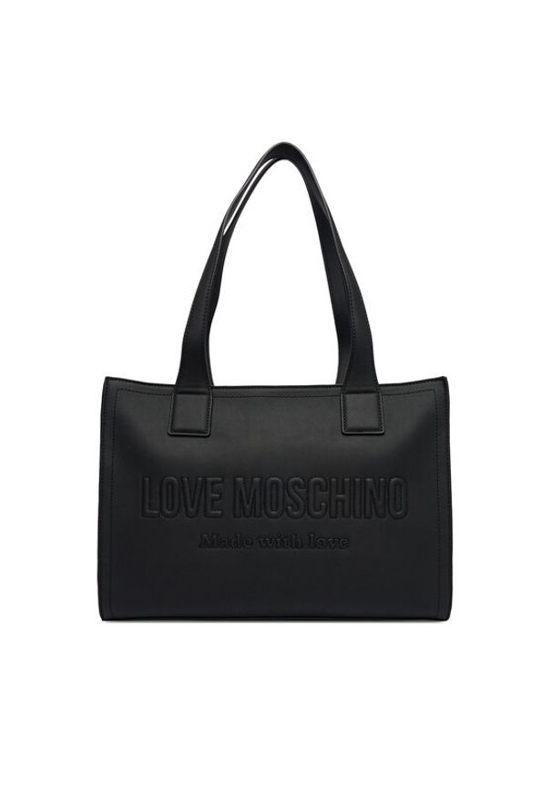 Love Moschino - LOVE MOSCHINO Torebka JC4045PP1OLE0000 Czarny. Kolor: czarny. Materiał: skórzane
