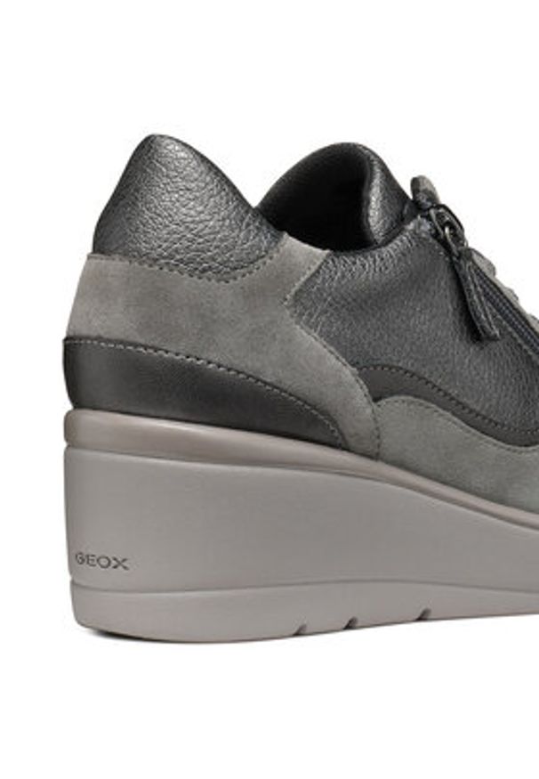 Geox Sneakersy D Ilde D46RAA 02N22 C9002 Szary. Kolor: szary. Materiał: skóra