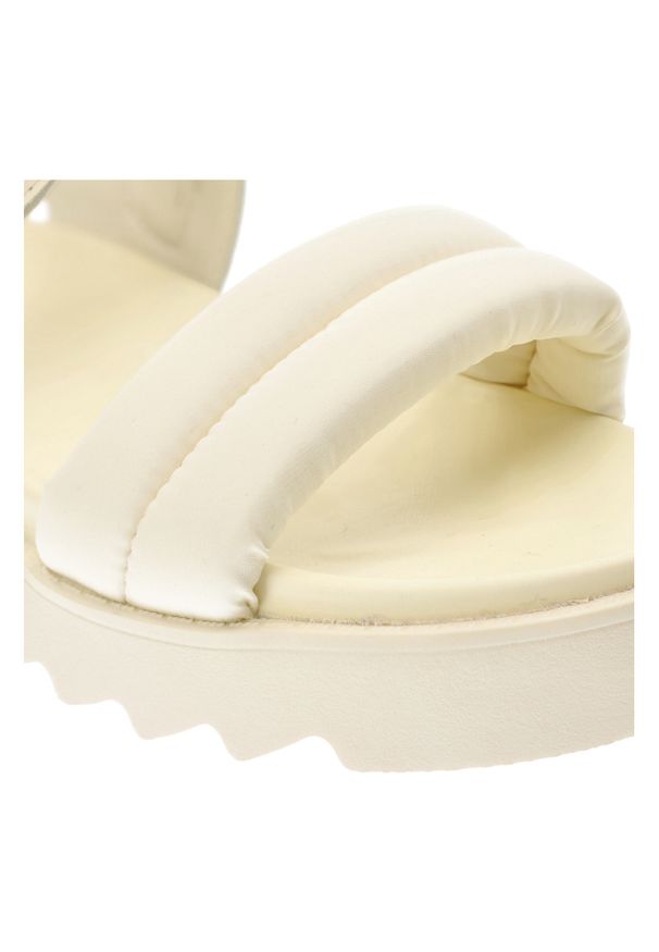 Big-Star - Beżowe Sandały Big Star Sportowe Obuwie Damskie. Zapięcie: rzepy. Kolor: beżowy. Wzór: aplikacja. Sezon: lato. Styl: sportowy