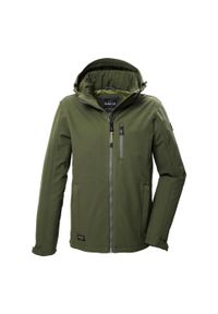 GIGA DX - Kurtka softshell z kapturem Killtec GW 29. Typ kołnierza: kaptur. Kolor: zielony, szary, wielokolorowy. Materiał: softshell. Sport: turystyka piesza #2