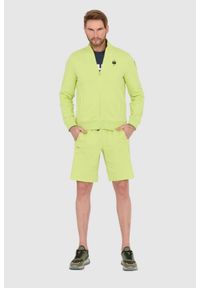 Blauer USA - BLAUER Zielona męska rozpinana bluza, Rozmiar XXL. Kolor: zielony
