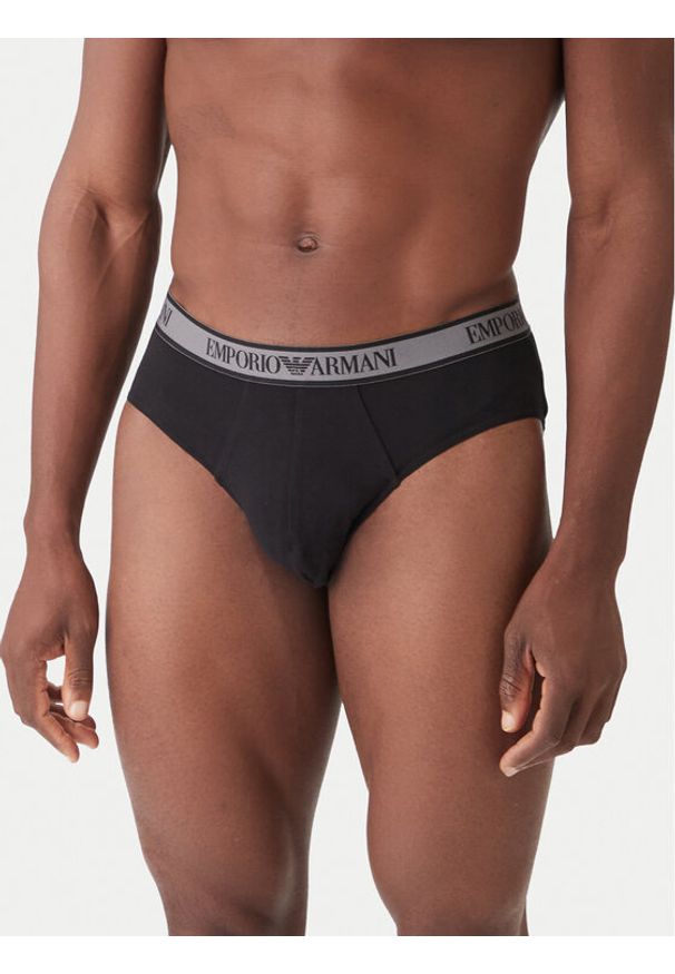 Emporio Armani Underwear Komplet 3 par slipów EM000258 AF10779 MC061 Czarny. Kolor: czarny. Materiał: bawełna