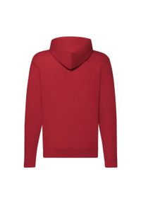 FRUIT OF THE LOOM - Klasyczna Kurtka Z Kapturem Dla Dorosłych Unisex. Typ kołnierza: kaptur. Kolor: czerwony