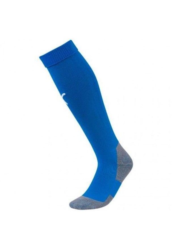 Skarpetki Puma Liga Core. Kolor: wielokolorowy, niebieski, biały. Materiał: bawełna, poliester, elastan. Sport: piłka nożna