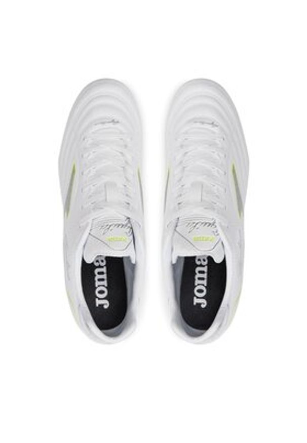 Joma Buty do piłki nożnej Aguila 24 AGUS2402FG Biały. Kolor: biały. Materiał: skóra