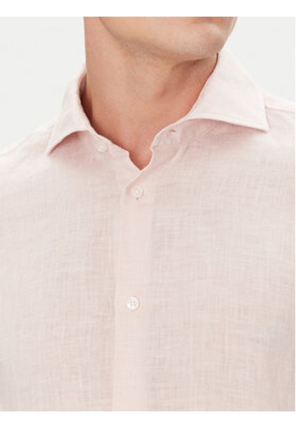 JOOP! Koszula 17 JSH-146Pai-W 30046075 Różowy Slim Fit. Kolor: różowy. Materiał: len