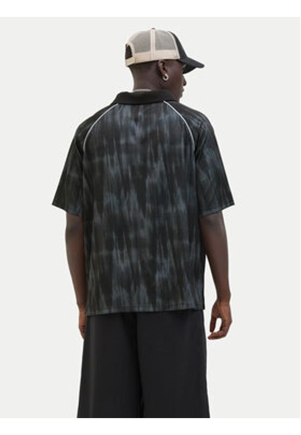 Jack & Jones Polo Retreat 12277379 Czarny Loose Fit. Typ kołnierza: polo. Kolor: czarny. Materiał: syntetyk