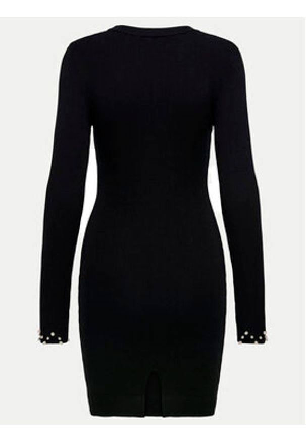 only - ONLY Sukienka dzianinowa Ida 15334548 Czarny Slim Fit. Kolor: czarny. Materiał: syntetyk