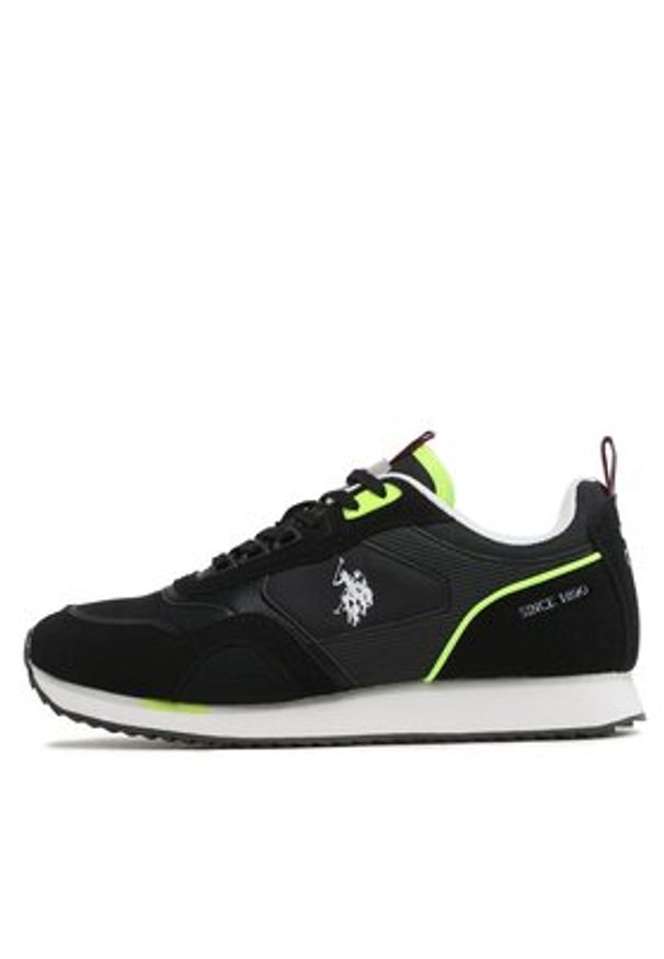 U.S. Polo Assn. Sneakersy Ethan ETHAN001 Czarny. Kolor: czarny. Materiał: materiał