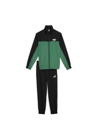 Puma - Dres Woven Rozmiar L Zielony - 678887-86. Kolor: czarny, wielokolorowy, zielony. Materiał: dresówka, tkanina. Wzór: ze splotem. Sport: fitness #1