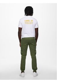 Only & Sons Spodnie materiałowe 22016687 Zielony Tapered Fit. Kolor: zielony. Materiał: bawełna #6