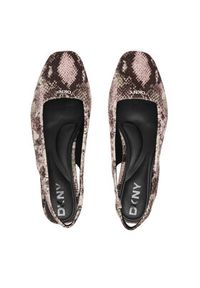 DKNY Baleriny Darrow Logo K1665915 Beżowy. Kolor: beżowy. Materiał: skóra #4