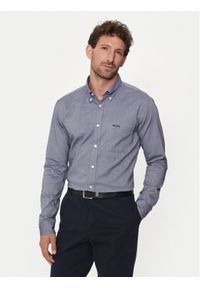 BOSS - Boss Koszula S-Roan-Bd-E-1P-C-242 50515142 Niebieski Slim Fit. Kolor: niebieski. Materiał: bawełna