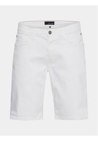 Blend Szorty jeansowe 20713333 Biały Slim Fit. Kolor: biały. Materiał: bawełna