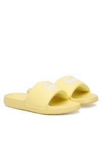 Lacoste Klapki Serve 1.0 51CFA0006 241 Żółty. Kolor: żółty. Materiał: skóra #4