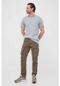 G-Star RAW - G-Star Raw spodnie męskie kolor brązowy w fasonie cargo. Kolor: brązowy. Materiał: tkanina. Wzór: gładki