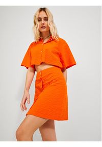 JJXX Sukienka koszulowa 12226608 Pomarańczowy Regular Fit. Kolor: pomarańczowy. Typ sukienki: koszulowe #8