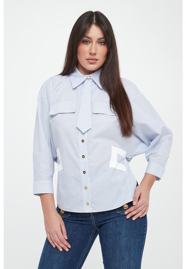 Elisabetta Franchi - Koszula damska z krawatem ELISABETTA FRANCHI