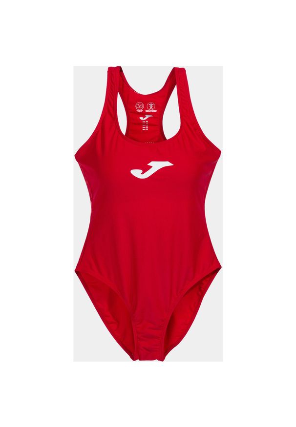 Damski kostium kąpielowy Joma Shark. Kolor: czerwony, wielokolorowy